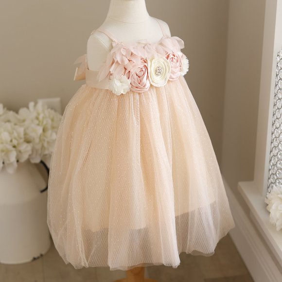 Tulle Party Dress With Adjustable Straps Matching Headband Spring Summer NWT - Picture 6 of 7